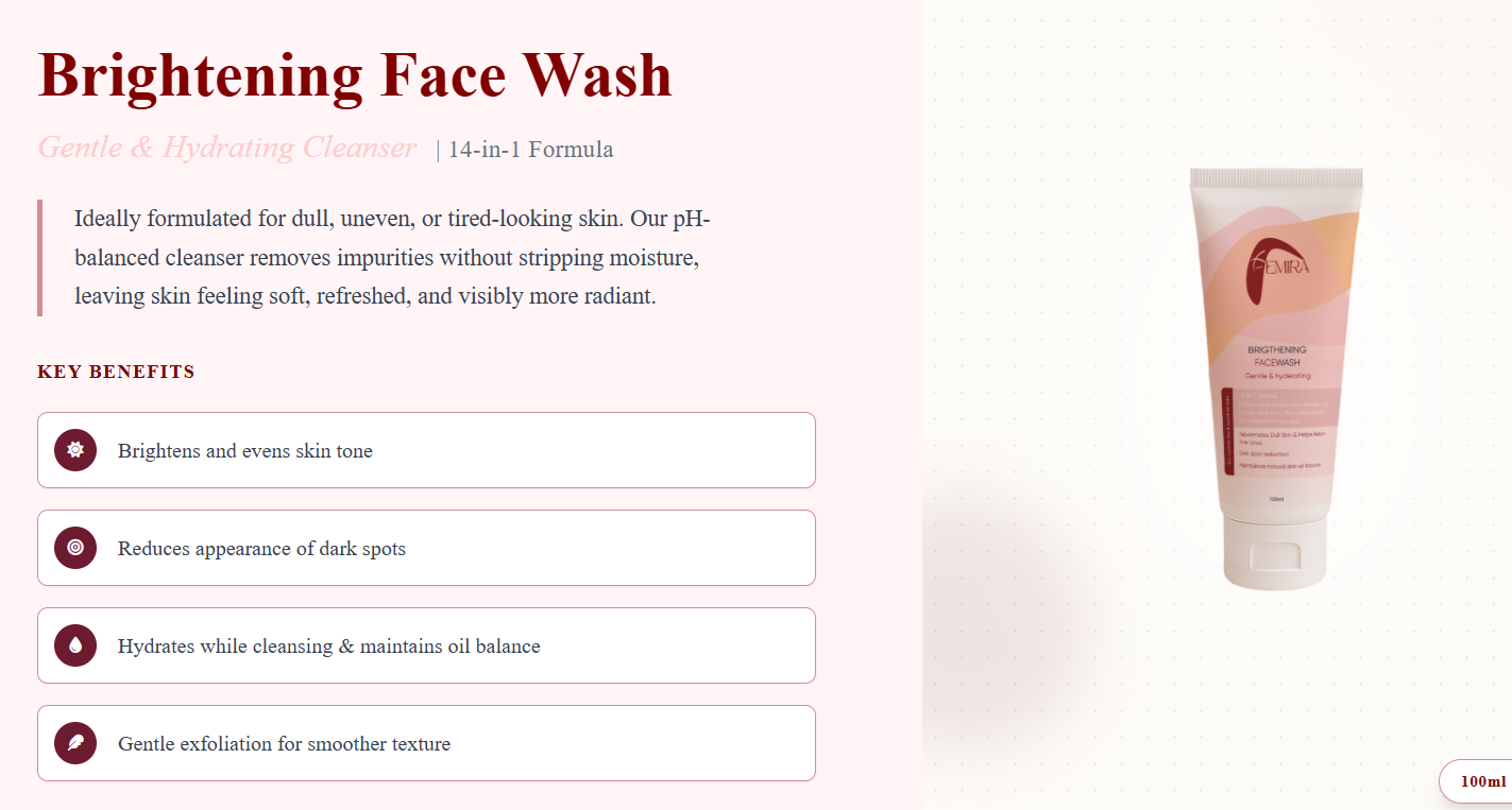 brightening face wash brightening face wash